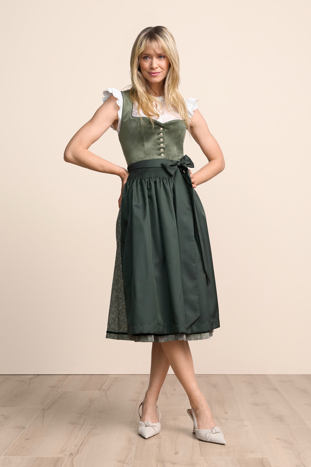 Dirndl Gr. 36 38 Country Line Trachten Kleid Landhaus