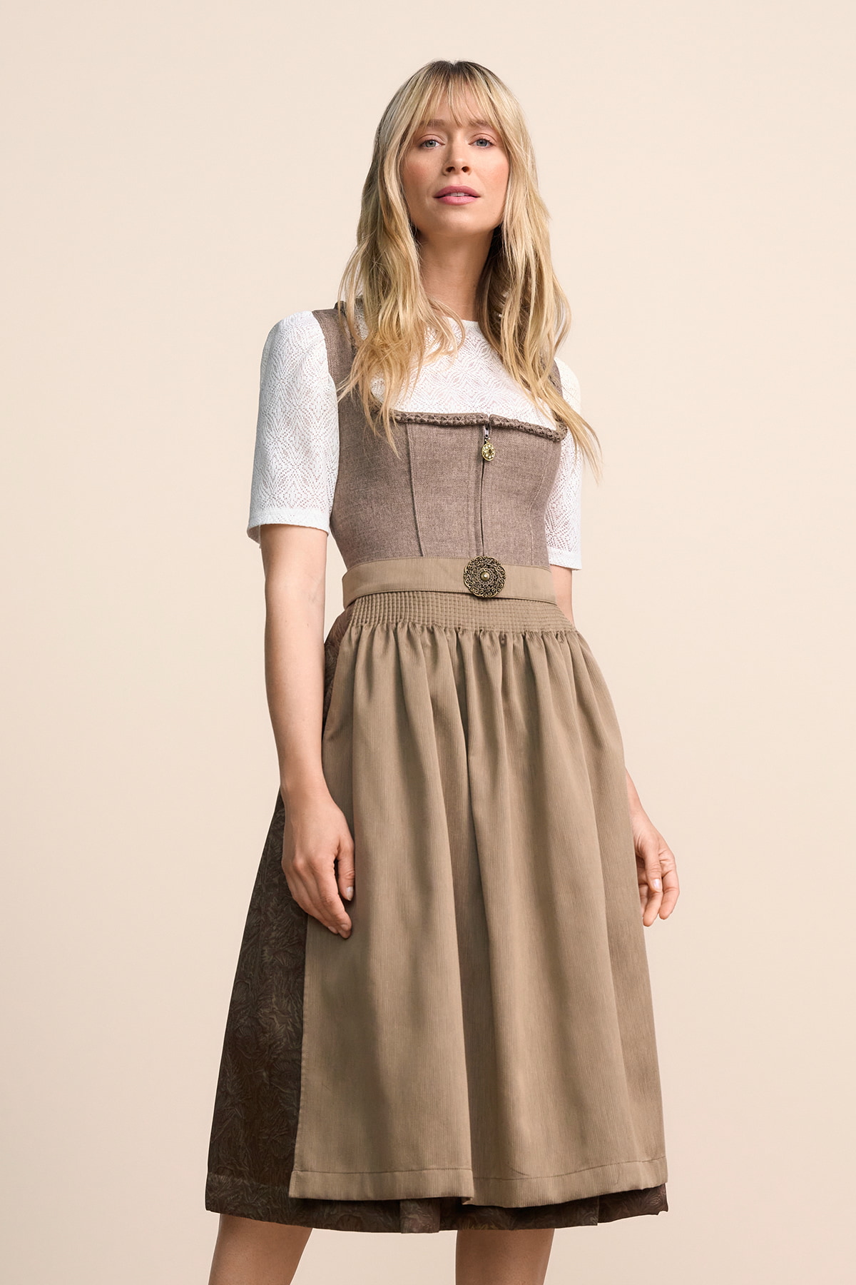 brown dirndl dress Black Ankle Boots - All Shoes main image 1