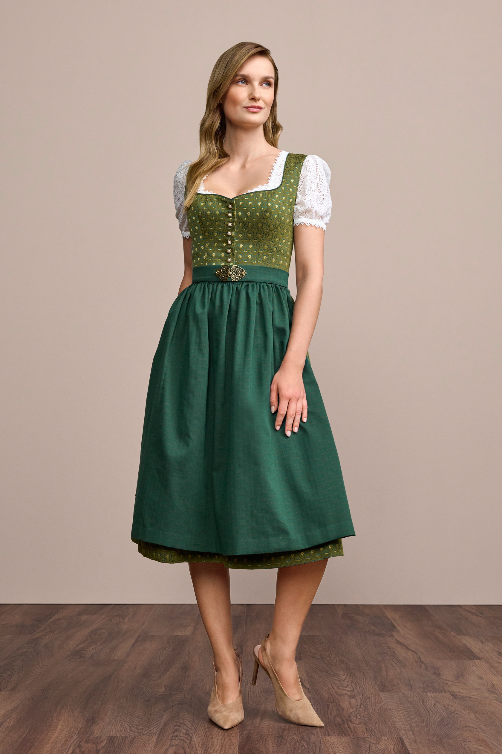 Dirndl Milena (70cm) in green in Julia Trentini Online Shop