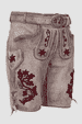 Lederhose Dominik mit Gürtel