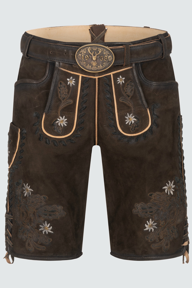 Lederhose Lars mit Gürtel