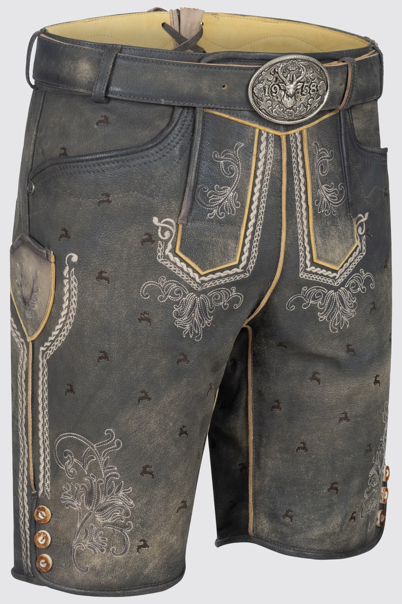 Lederhose Lukas mit Gürtel