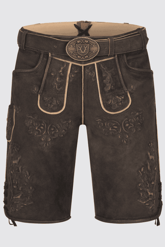 Lederhose Phil mit Gürtel günstig online kaufen