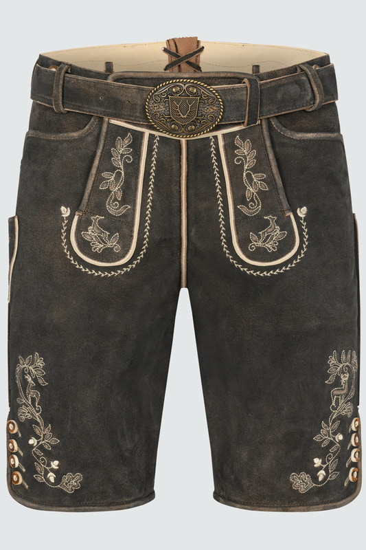 Lederhose Arendt mit Gürtel günstig online kaufen