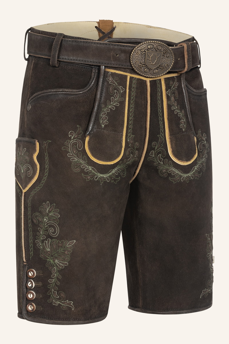 Lederhose Brandon mit Gürtel