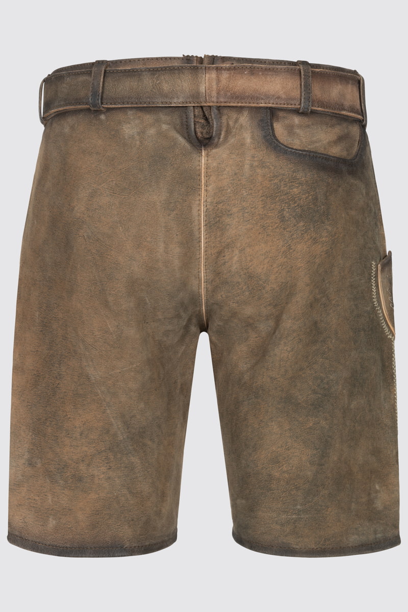 Leather pants Bentje with belt in Kr ger Dirndl Online Shop