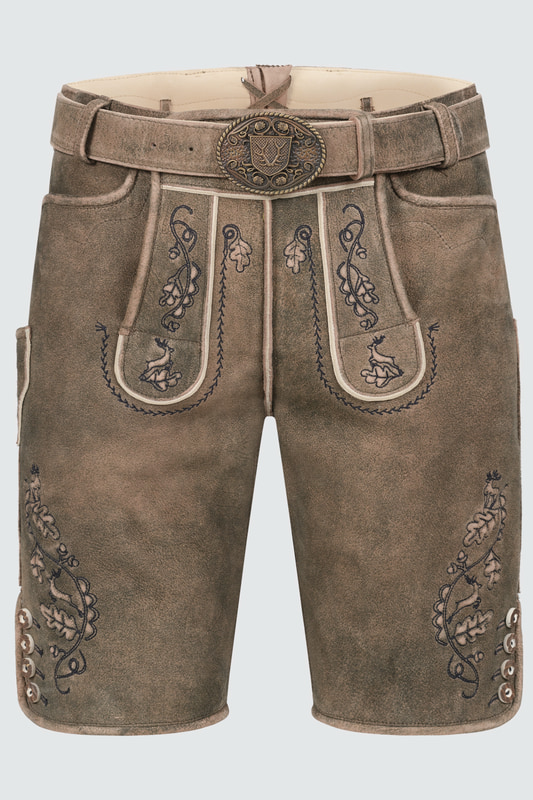 Lederhose Gildo mit Gürtel günstig online kaufen