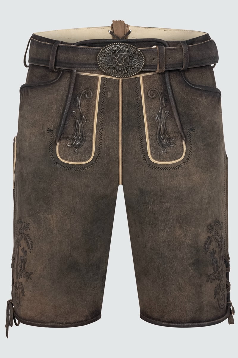 Lederhose Raul mit Gürtel