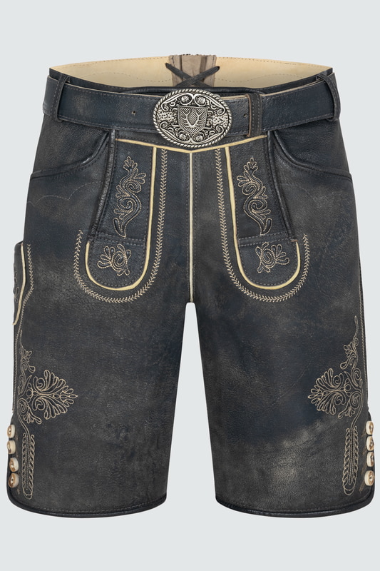 Lederhose Kieran mit Gürtel günstig online kaufen