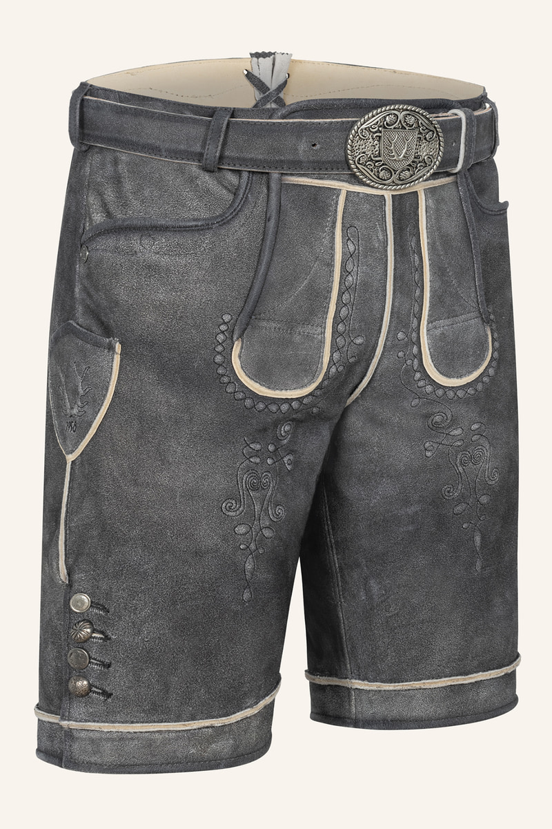 Lederhose Kuno mit Gürtel