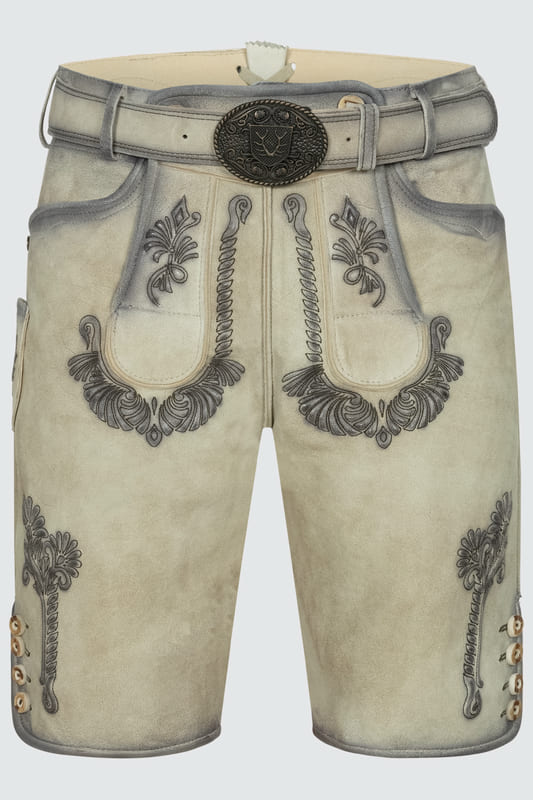 Lederhose Aric mit Gürtel günstig online kaufen