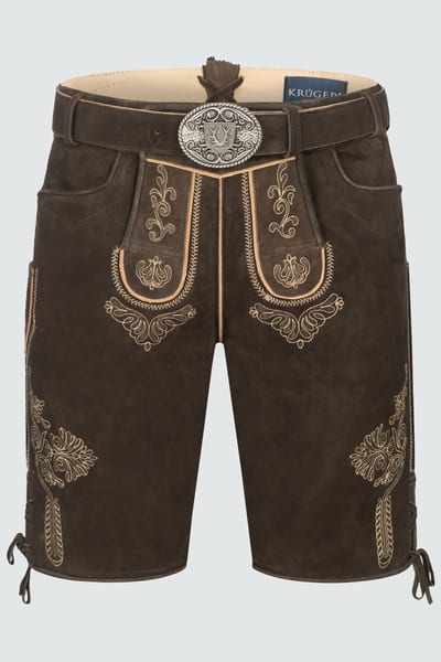 Lederhose Benett mit Gürtel
