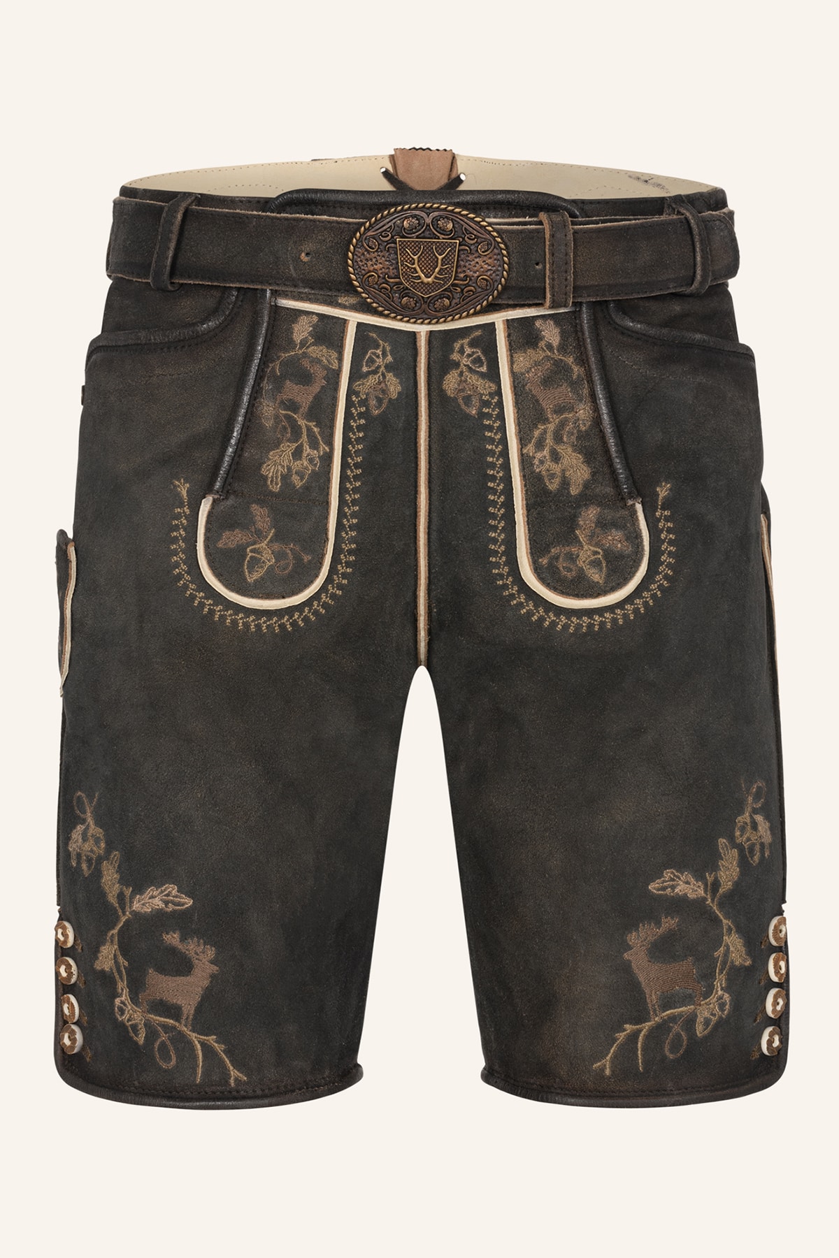 Lederhose Nero with belt