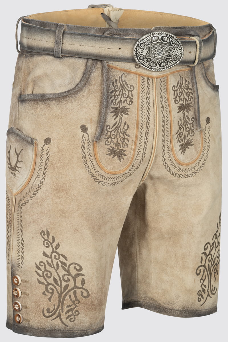 Lederhose Nevio mit Gürtel