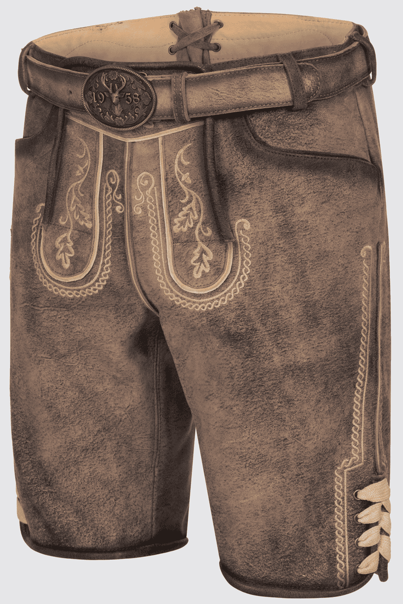 Leather pants Magnus with belt in Kr ger Dirndl Online Shop