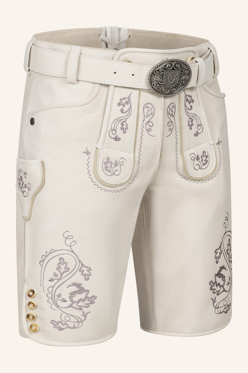 Lederhose Evan mit Gürtel