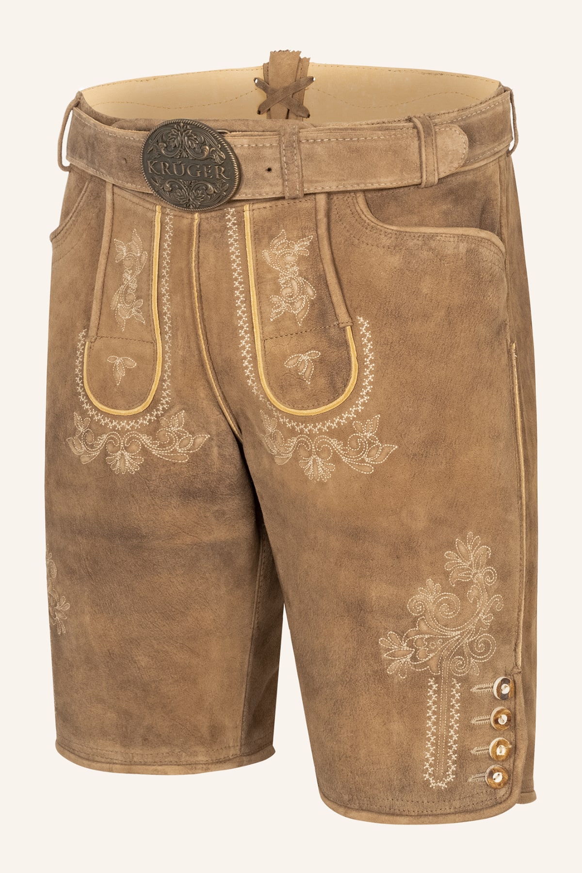 Lederhose Roberto mit Gürtel