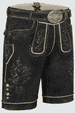 Lederhose Kuno mit Gürtel
