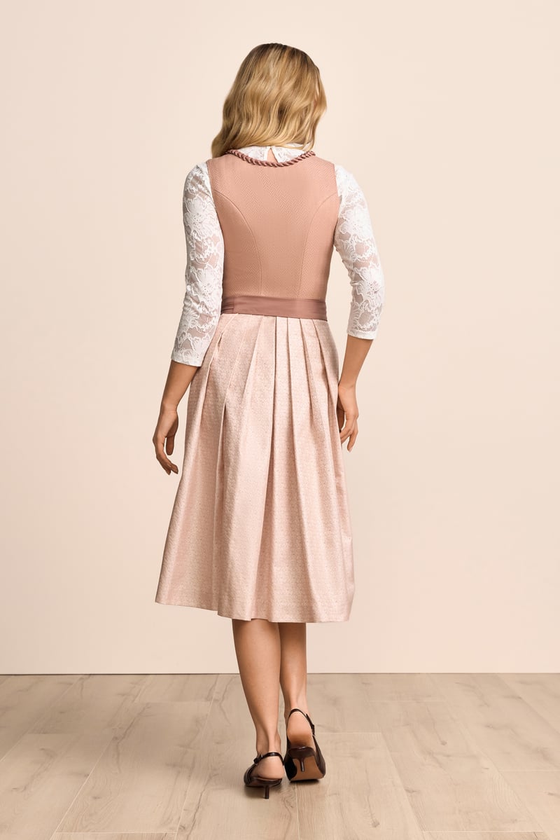 Dirndl Althira (70cm) in orange im Krüger Dirndl Online Shop