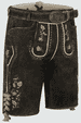 Lederhose Calle mit Gürtel