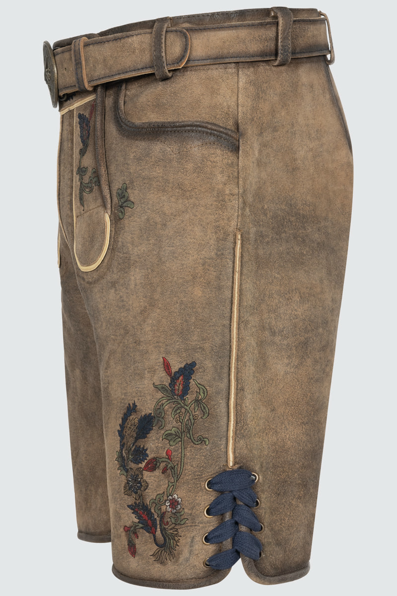 Lederhose Emil mit Gürtel