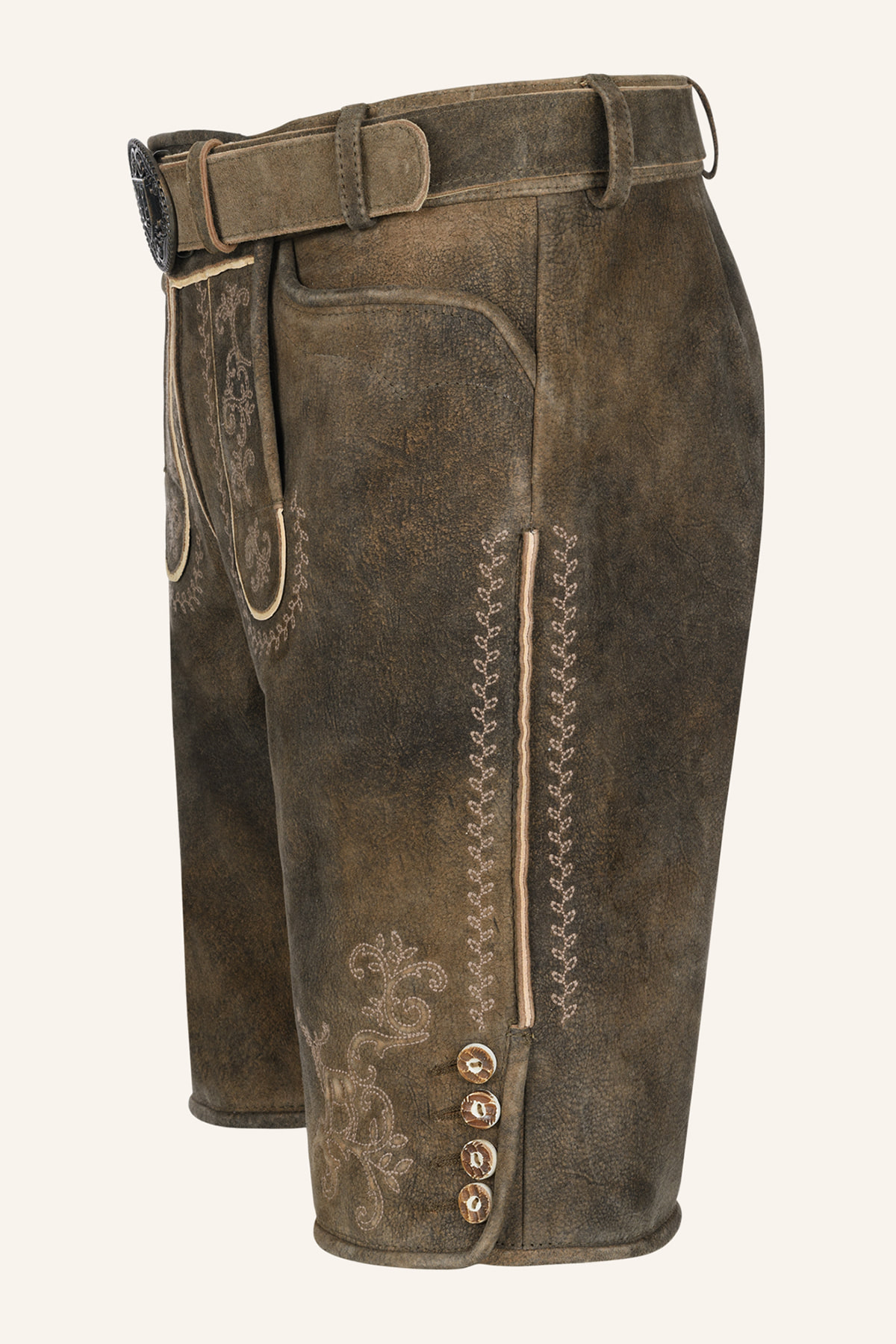 Lederhose Maylon mit Gürtel