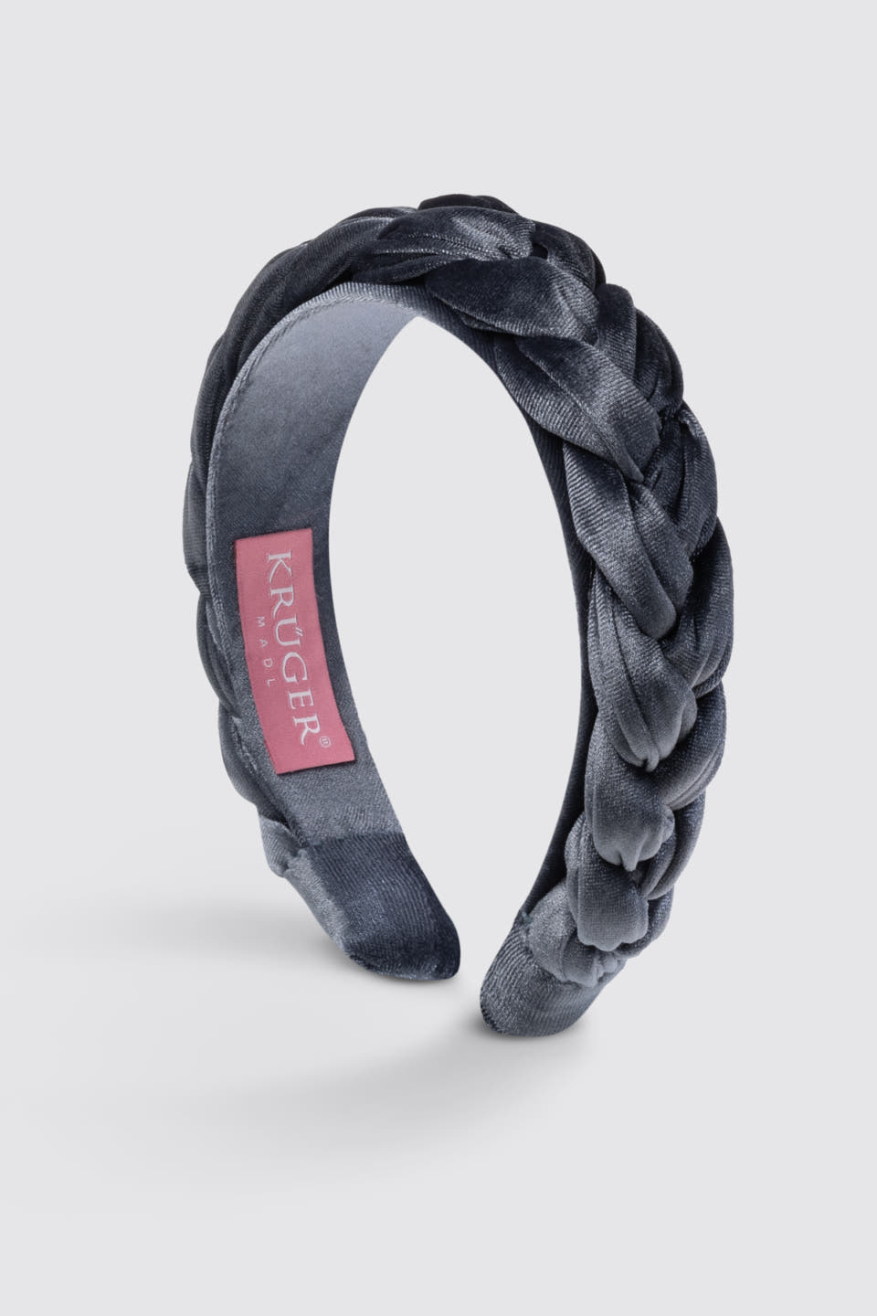 Braided velvet hairband
