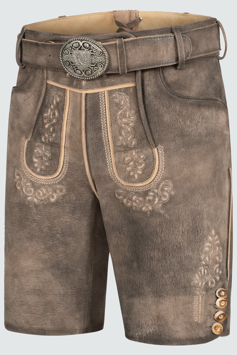 Lederhose Mailo mit Gürtel
