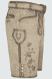 Lederhose Kai mit Gürtel