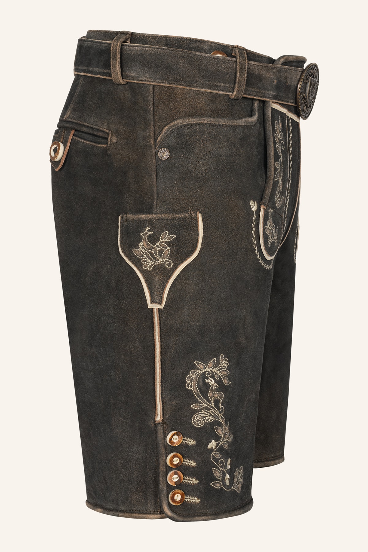 Lederhose Arendt mit Gürtel