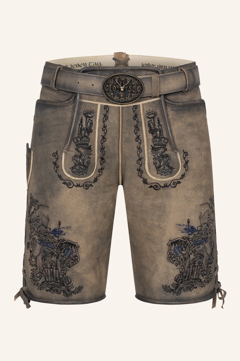 Lederhose Lebenslang with belt