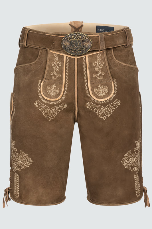 Lederhose Lean mit Gürtel günstig online kaufen