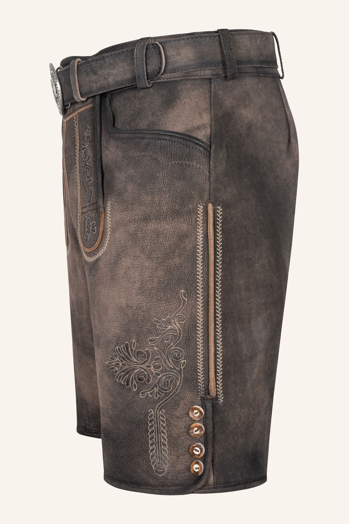 Lederhose Brody mit Gürtel