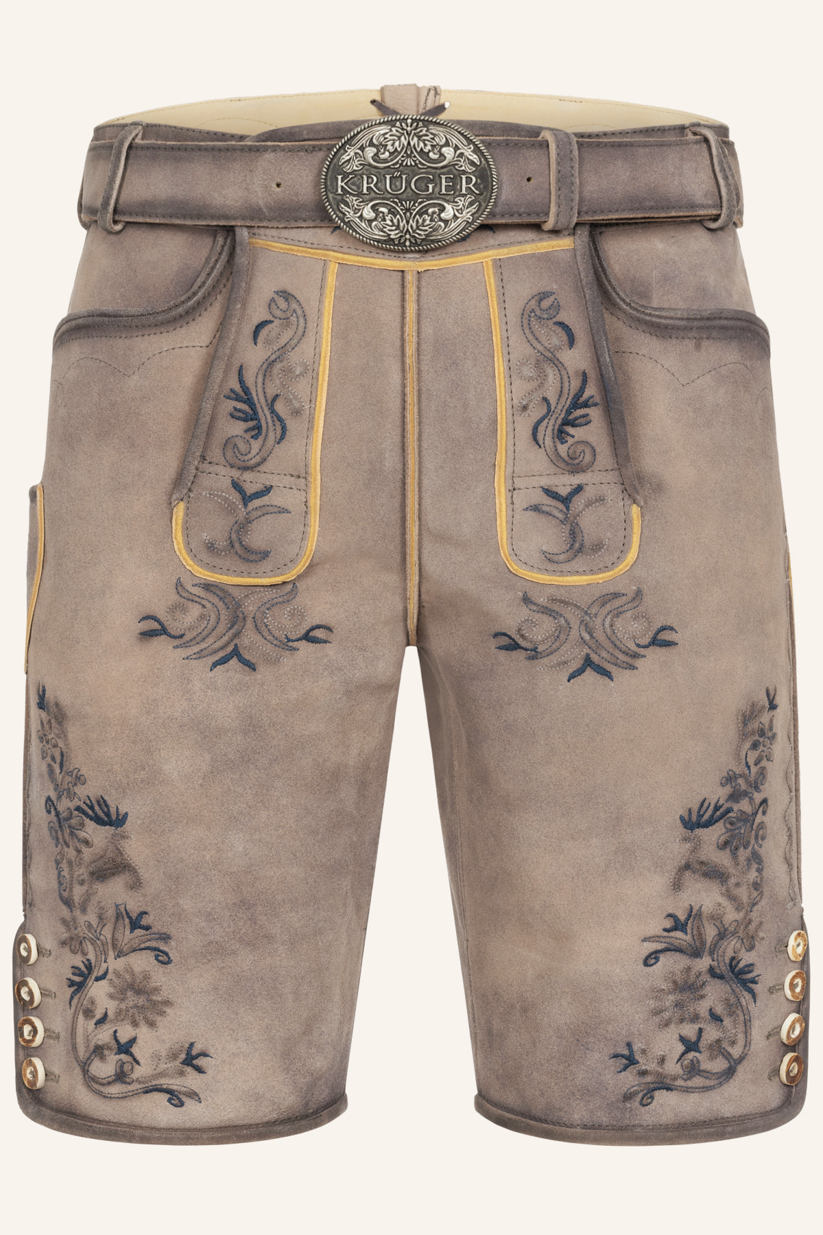 Lederhose Juan mit Gürtel