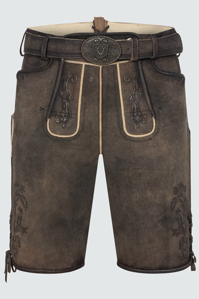 Lederhose Raul mit Gürtel