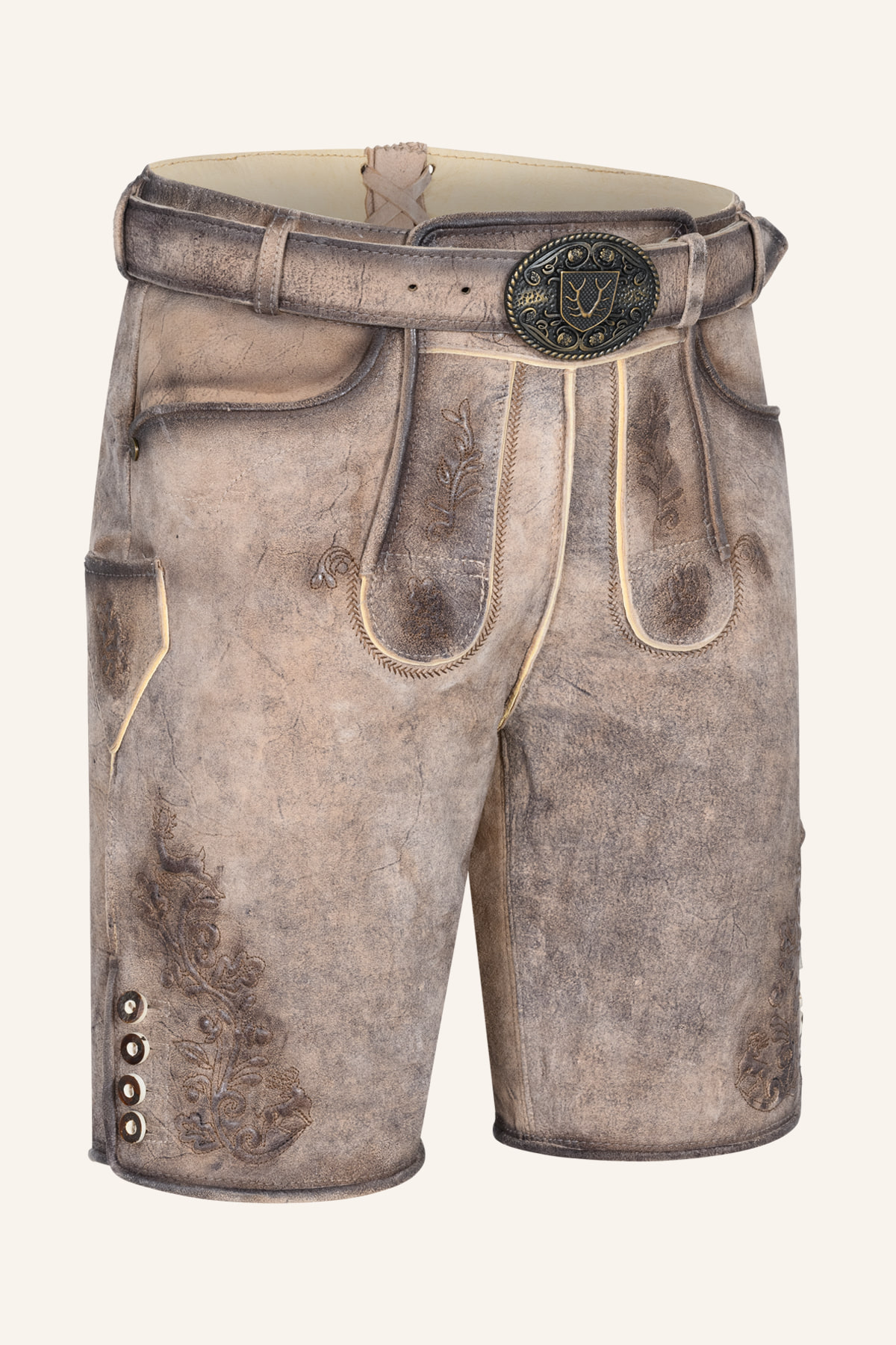 Lederhose Aelion mit Gürtel