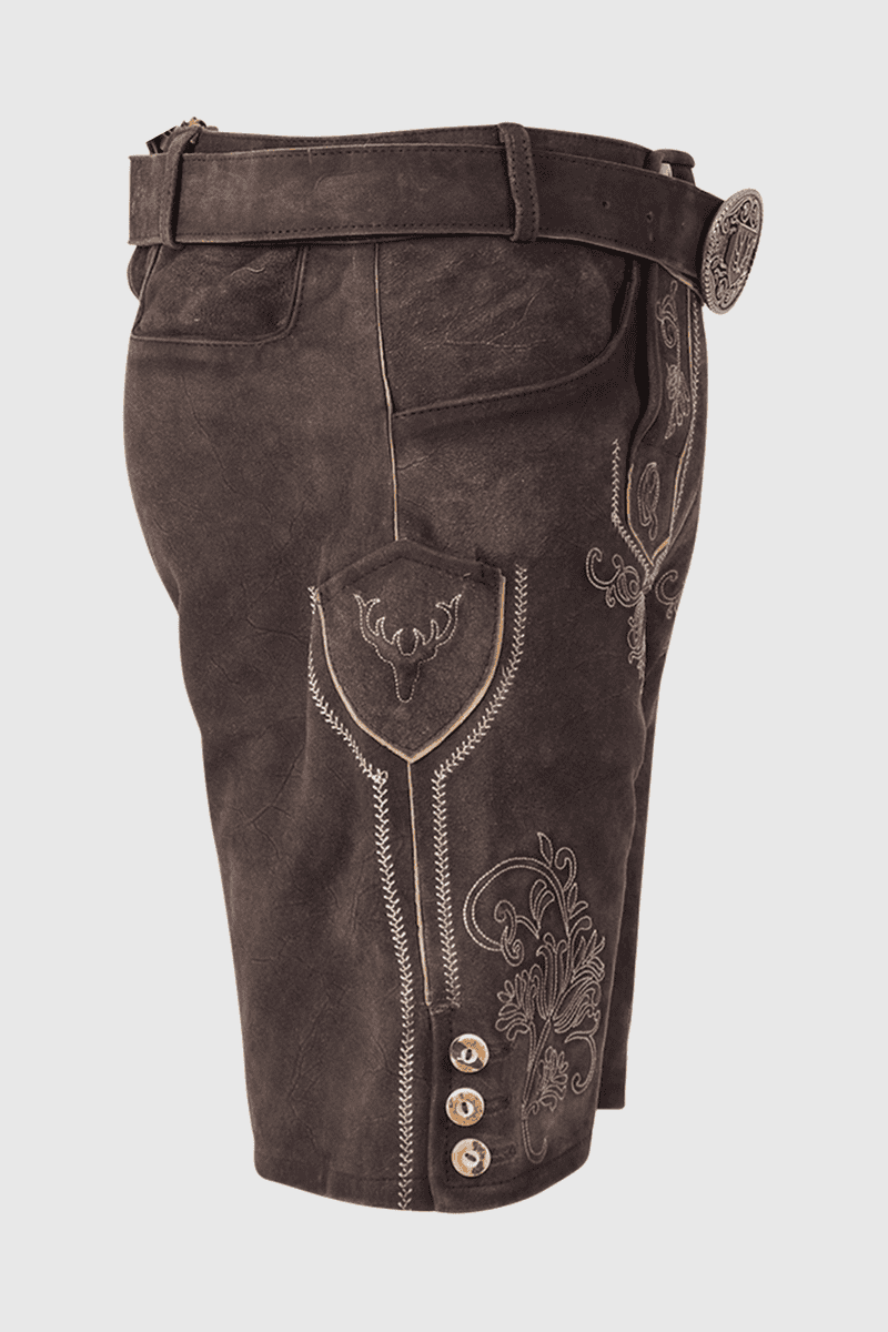 Lederhose Henry mit Gürtel
