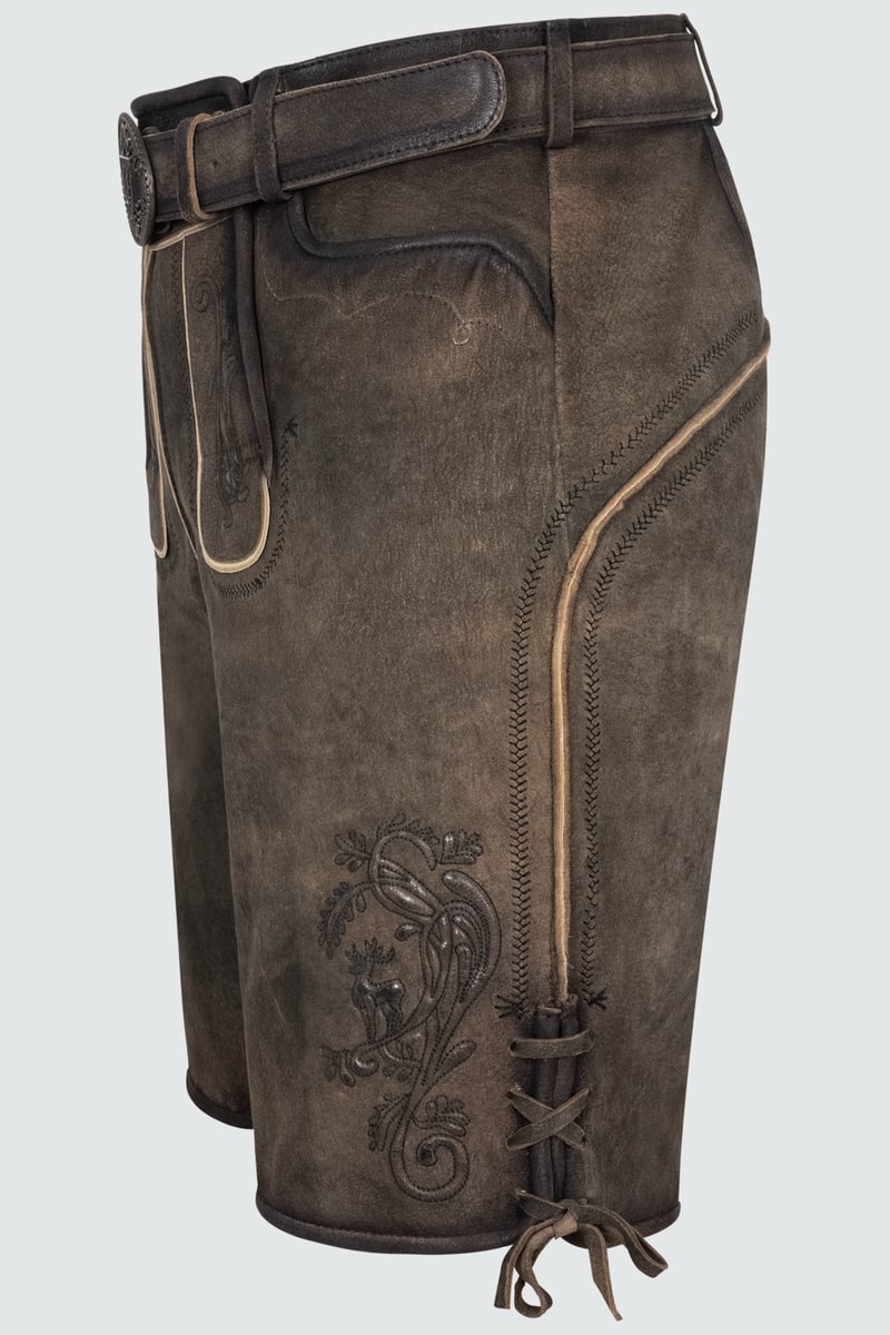 Lederhose Raul mit Gürtel