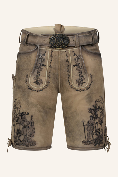 Lederhose Giuliano mit Gürtel