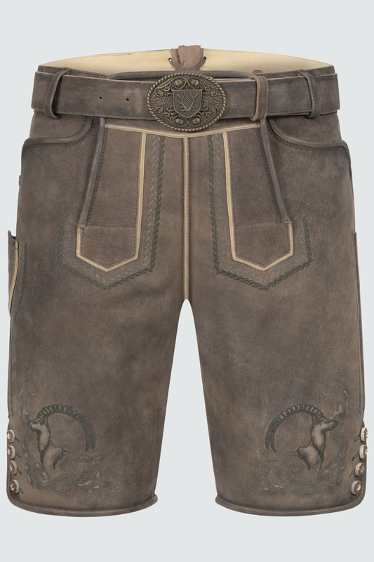 Lederhose Ilian mit Gürtel günstig online kaufen
