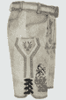 Lederhose Kaui mit Gürtel
