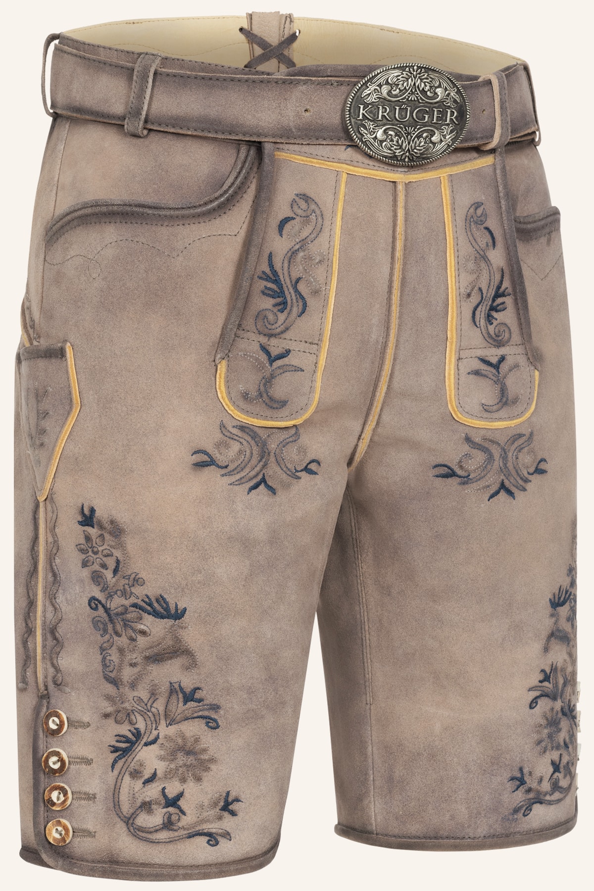Lederhose Juan mit Gürtel