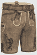 Lederhose Emil mit Gürtel