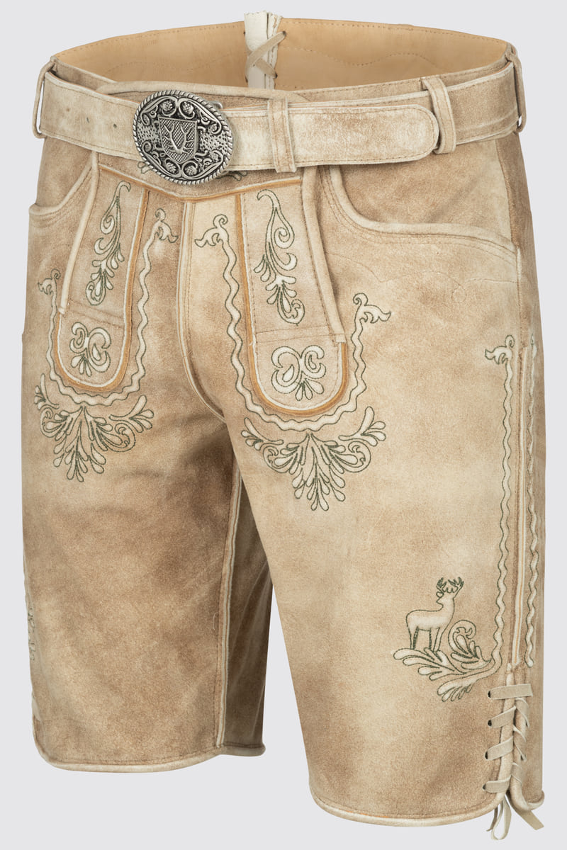 Lederhose Sascha mit Gürtel