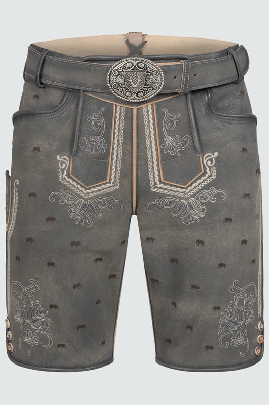 Lederhose Lui mit Gürtel günstig online kaufen