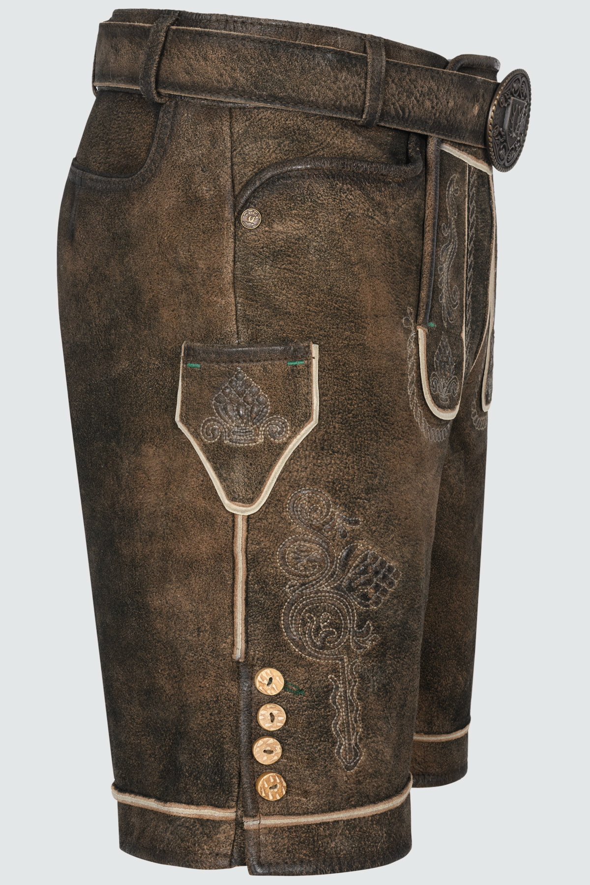 Lederhose Waris mit Gürtel