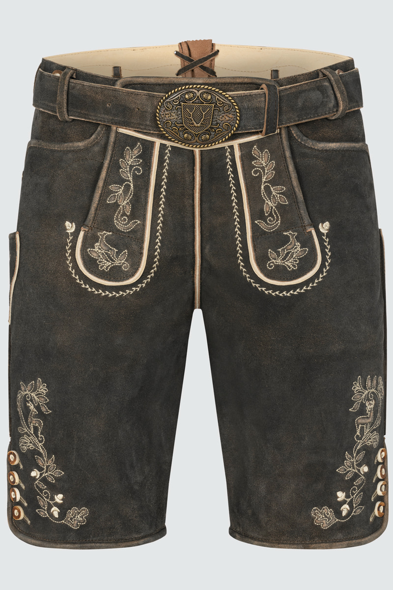 Lederhose Arendt mit Gürtel