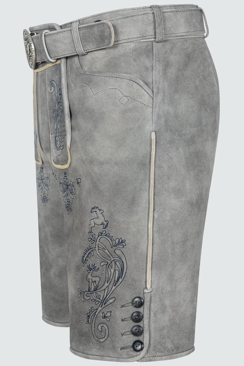 Lederhose Lucius mit Gürtel