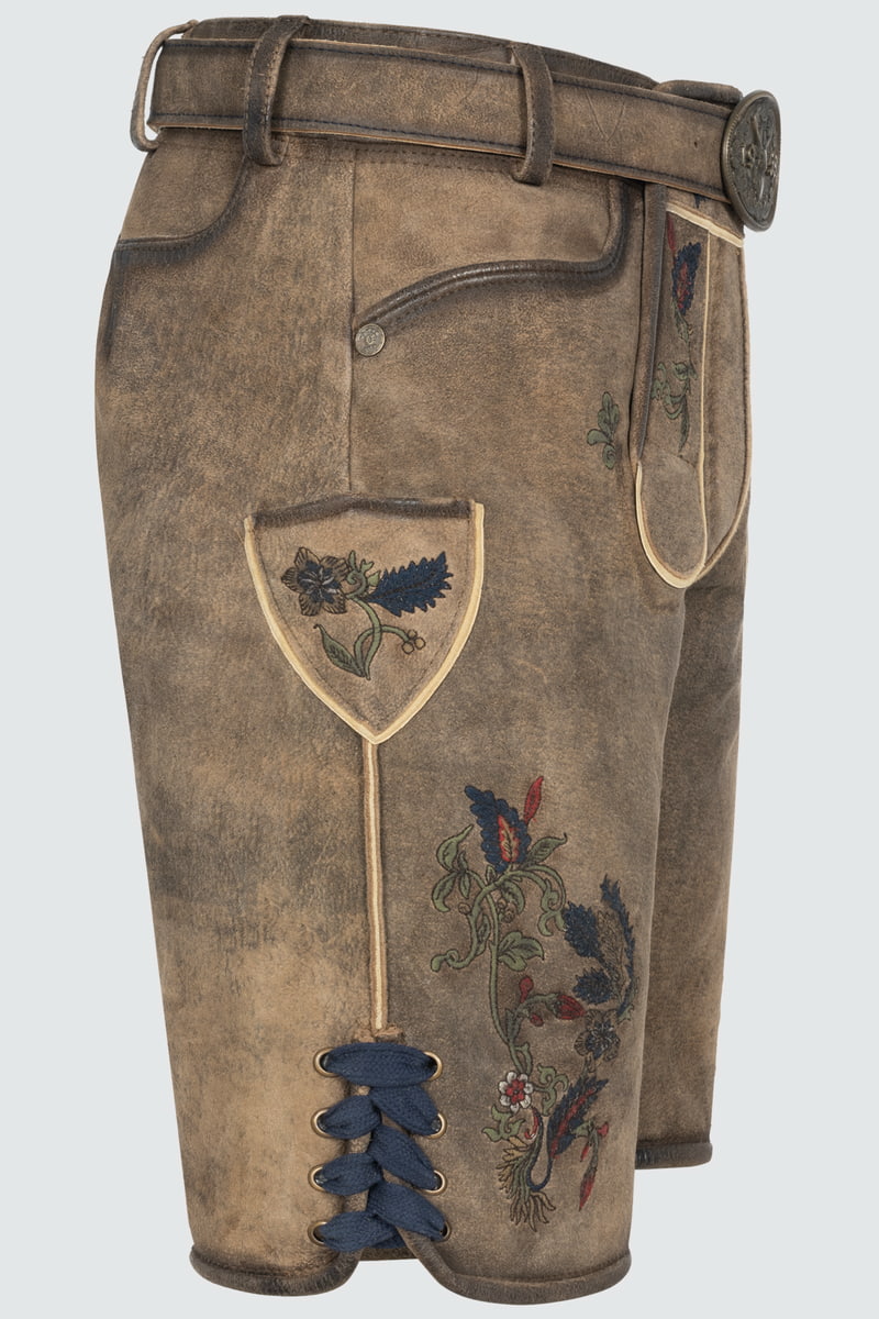 Lederhose Emil mit Gürtel