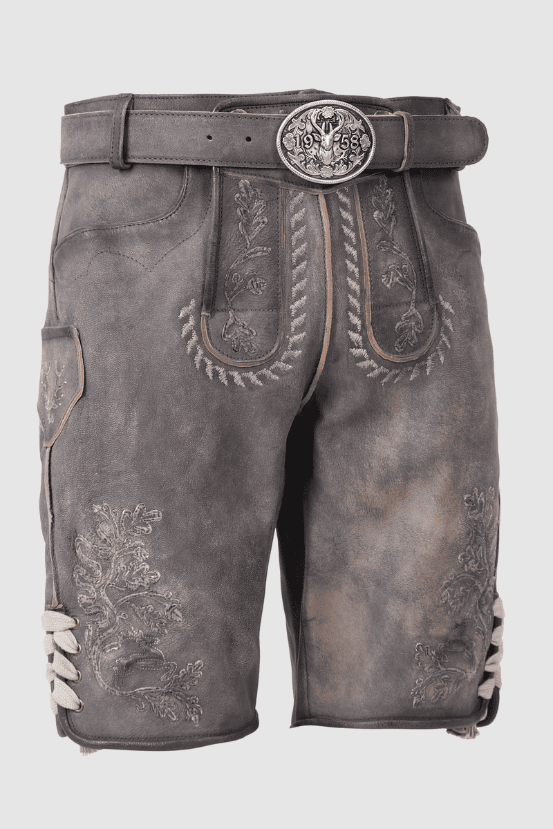 Lederhose Volker mit Gürtel